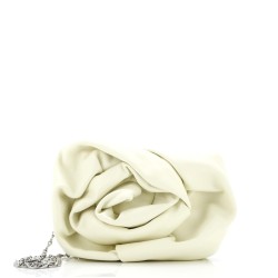 Rose Chain Clutch Leather