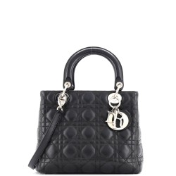 Lady Dior Bag Cannage Quilt Lambskin Medium