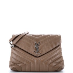 Loulou Shoulder Bag Matelasse Chevron Leather Medium