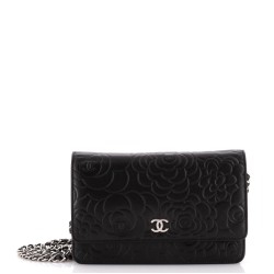 Wallet on Chain Camellia Lambskin