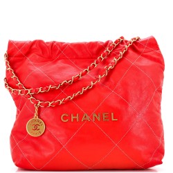 22 Chain Hobo Quilted Calfskin Small