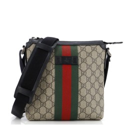 Web Messenger Bag GG Coated Canvas Small