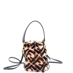 Mon Tresor Bucket Bag Zucca Shearling Mini