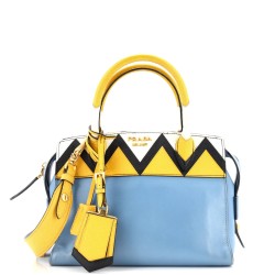 Esplanade Tote City Calf and Greca Saffiano Medium