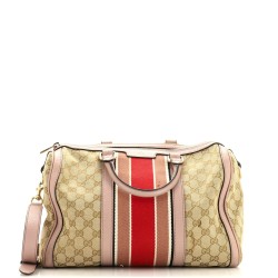 Vintage Web Boston Bag GG Canvas Medium