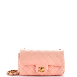 Pearl Crush Flap Bag Quilted Lambskin Mini
