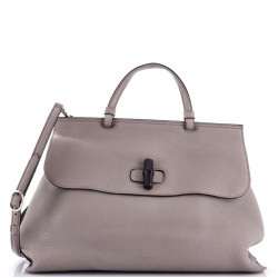 Bamboo Daily Top Handle Bag Leather Large