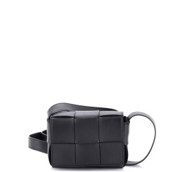 Cassette Crossbody Bag Maxi Intrecciato Leather Candy