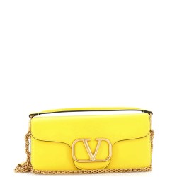 VLogo Loco Flap Shoulder Bag Leather Medium