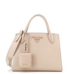 Monochrome Tote Saffiano with City Calf Small