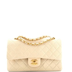 Vintage Classic Double Flap Bag Quilted Lambskin Medium