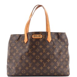 Wilshire Handbag Monogram Canvas MM