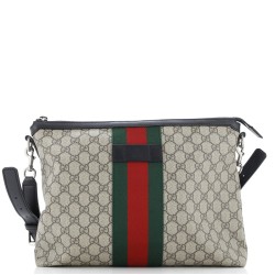 Web Messenger Bag GG Coated Canvas Large