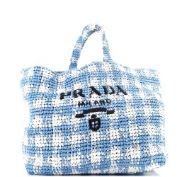 Logo Tote Raffia Large