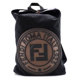 FF Logo Stamp Buckle Backpack Canvas Large