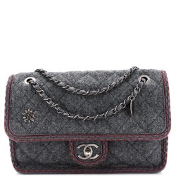 Paris-Salzburg Flap Bag Quilted Wool Medium