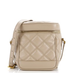 80's Vanity Bag Quilted Leather