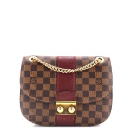 Wight Handbag Damier with Leather