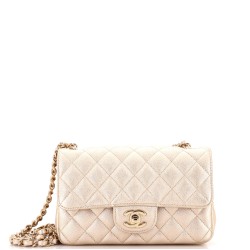 Classic Single Flap Bag Quilted Iridescent Calfskin Mini