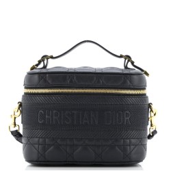 DiorTravel Convertible Vanity Case Cannage Quilt Lambskin Small