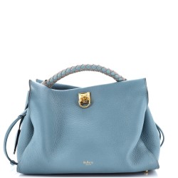 Iris Shoulder Bag Leather with Braided Detail Medium