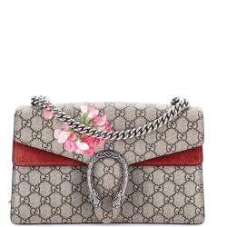 Dionysus Bag Blooms Print GG Coated Canvas Small