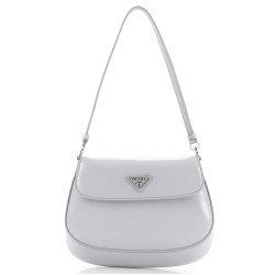 Cleo Flap Shoulder Bag Spazzolato Leather Small