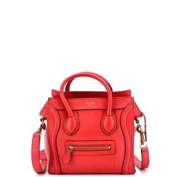 Luggage Bag Grainy Leather Nano