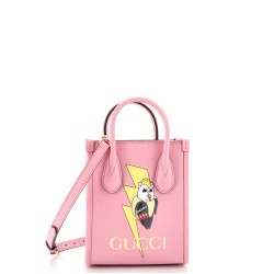 Vertical Tote Bananya Printed Leather Mini