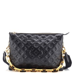 Coussin Bag Monogram Embossed Lambskin MM