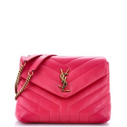 Loulou Shoulder Bag Matelasse Chevron Leather Small