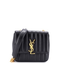 Vicky Crossbody Bag Vertical Quilted Leather Small