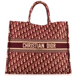Book Tote Oblique Canvas Large