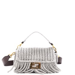 Baguette NM Bag Knit Wool with Fringe Medium