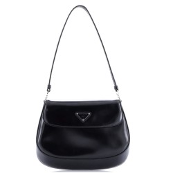 Cleo Flap Shoulder Bag Spazzolato Leather Small