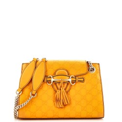 Emily Chain Flap Shoulder Bag Guccissima Leather Small