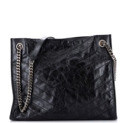 Niki Shopping Tote Matelasse Chevron Leather Medium