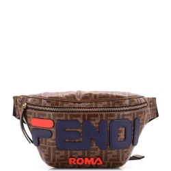 Mania Logo Waist Bag Zucca Coated Canvas