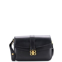 Lady Flap Shoulder Bag Leather Small