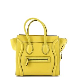 Luggage Bag Grainy Leather Micro