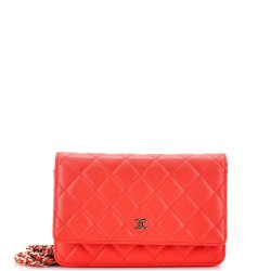 Wallet on Chain Quilted Caviar