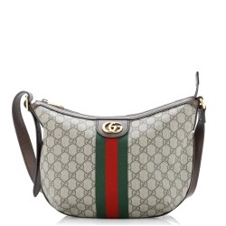 Ophidia Half Moon Hobo GG Coated Canvas Small