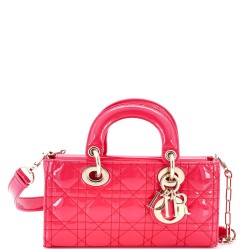 Lady D-Joy Bag Cannage Quilt Patent Small