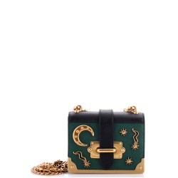 Cahier Crossbody Bag Embellished Leather Micro