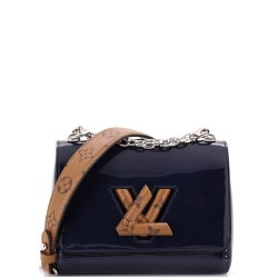 Twist Handbag Vernis with Monogram Canvas PM
