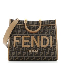 Sunshine Shopper Tote Zucca Embossed Leather Medium