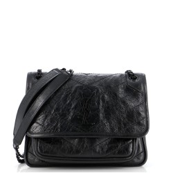 Niki Chain Flap Bag Matelasse Chevron Leather Baby