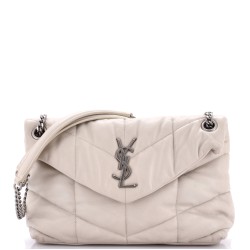 Loulou Puffer Shoulder Bag Quilted Leather Small