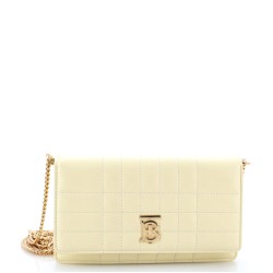 Lola Clutch on Chain Quilted Leather