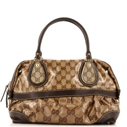 Convertible Boston Bag GG Coated Canvas Medium
